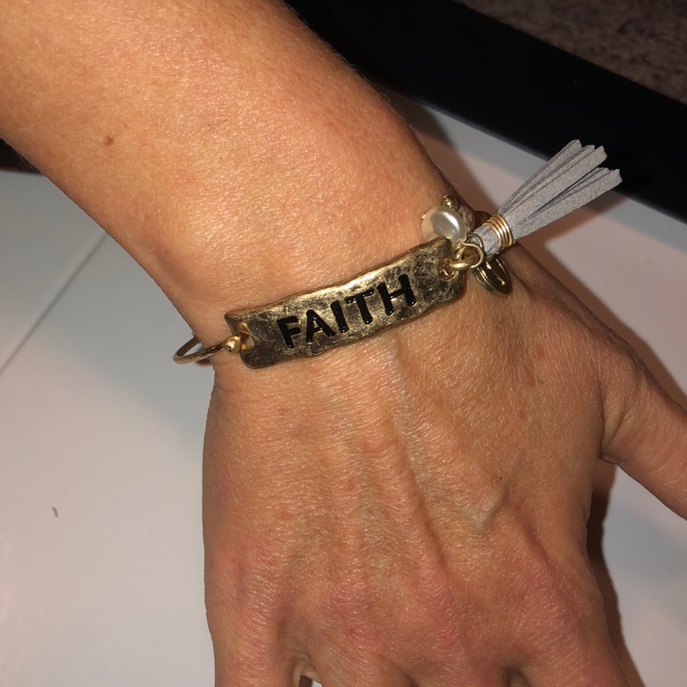 Faith boho bangle bracelet